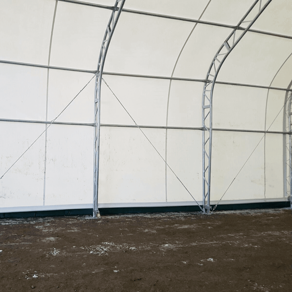 W30'xL80'xH20' Double Truss Storage Shelter
