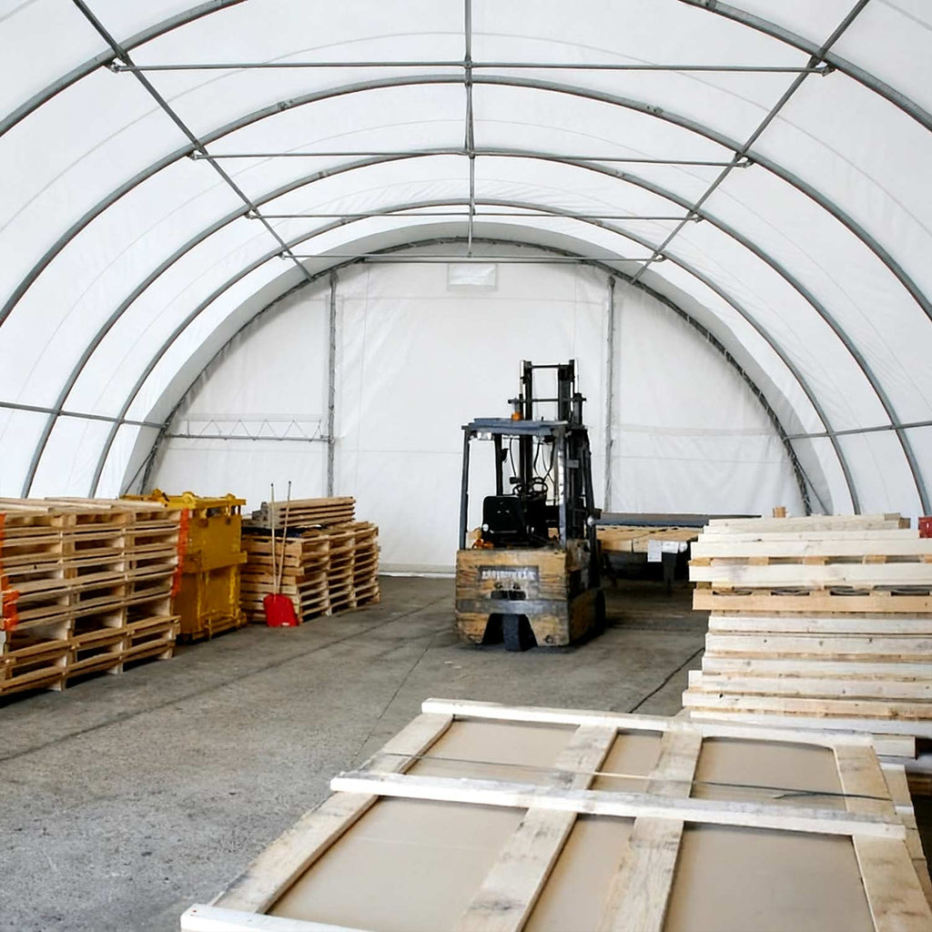 W30'xL40'xH15' Single Truss Arch Storage Shelter
